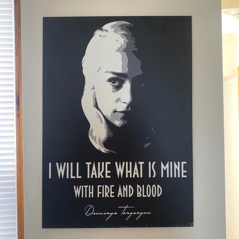 GOT Metal Wall Art (Matte Finish) Khalessi